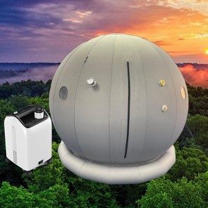 Sitting and horizontal ball shape hyperbaric oxygen chamber uDR E1