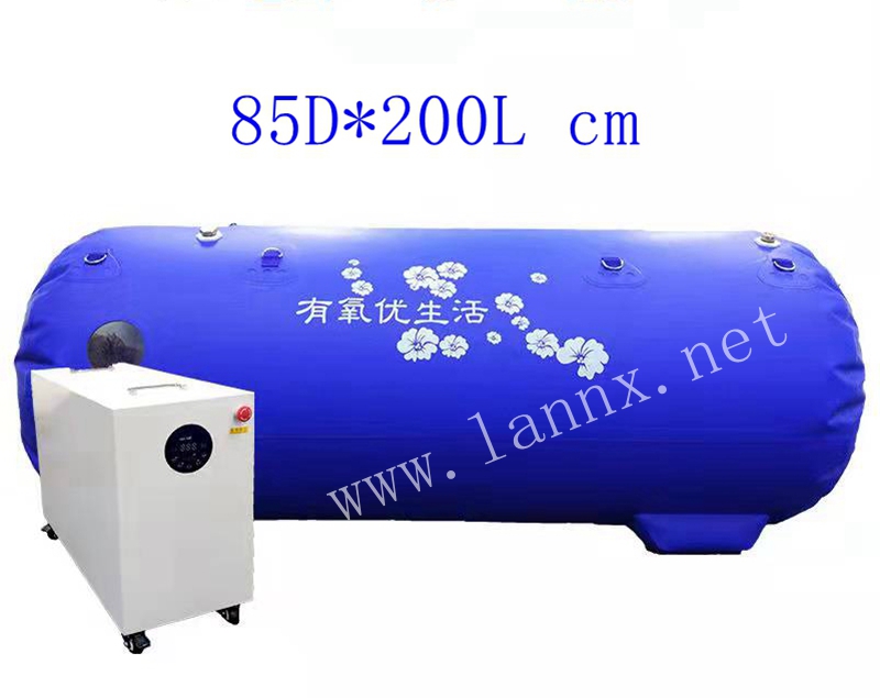 Single lying or standing hyperbaric oxygen chamber