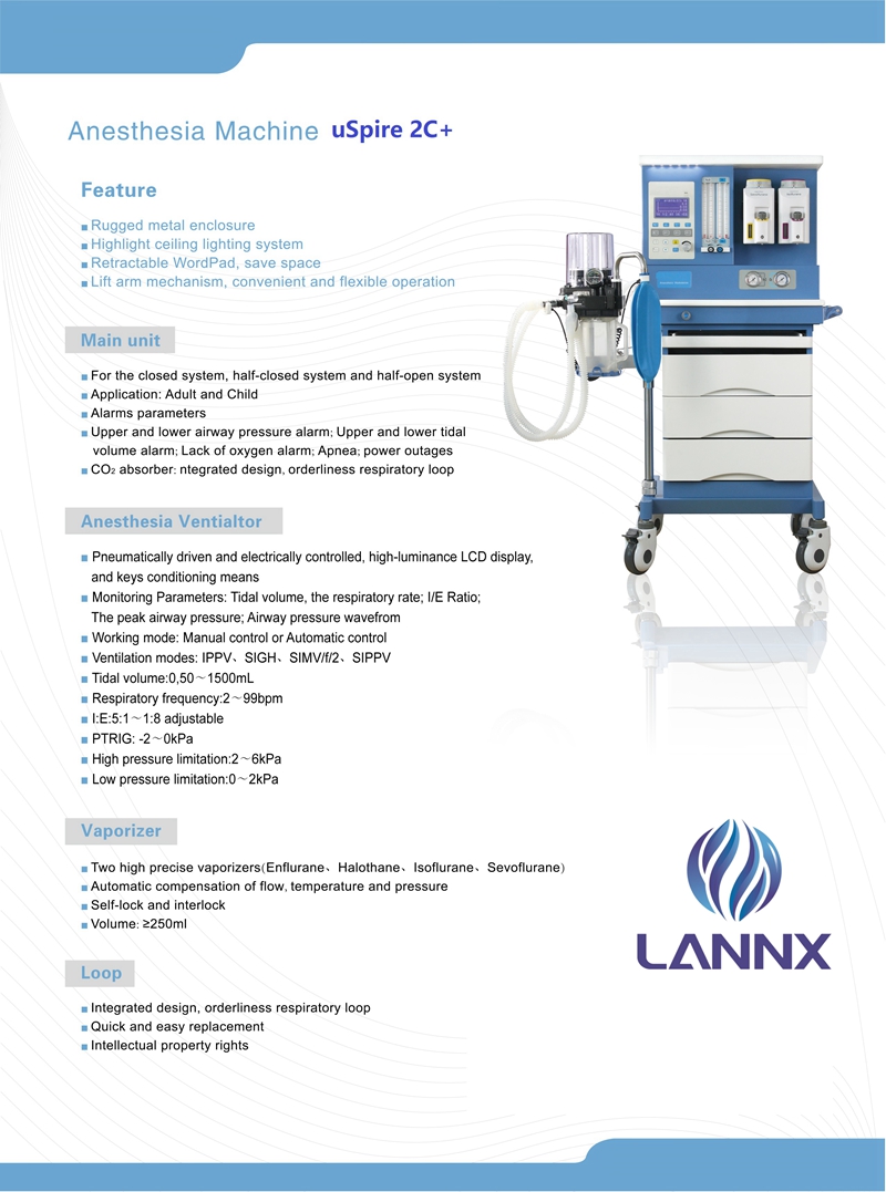 anesthesia machine dimensions