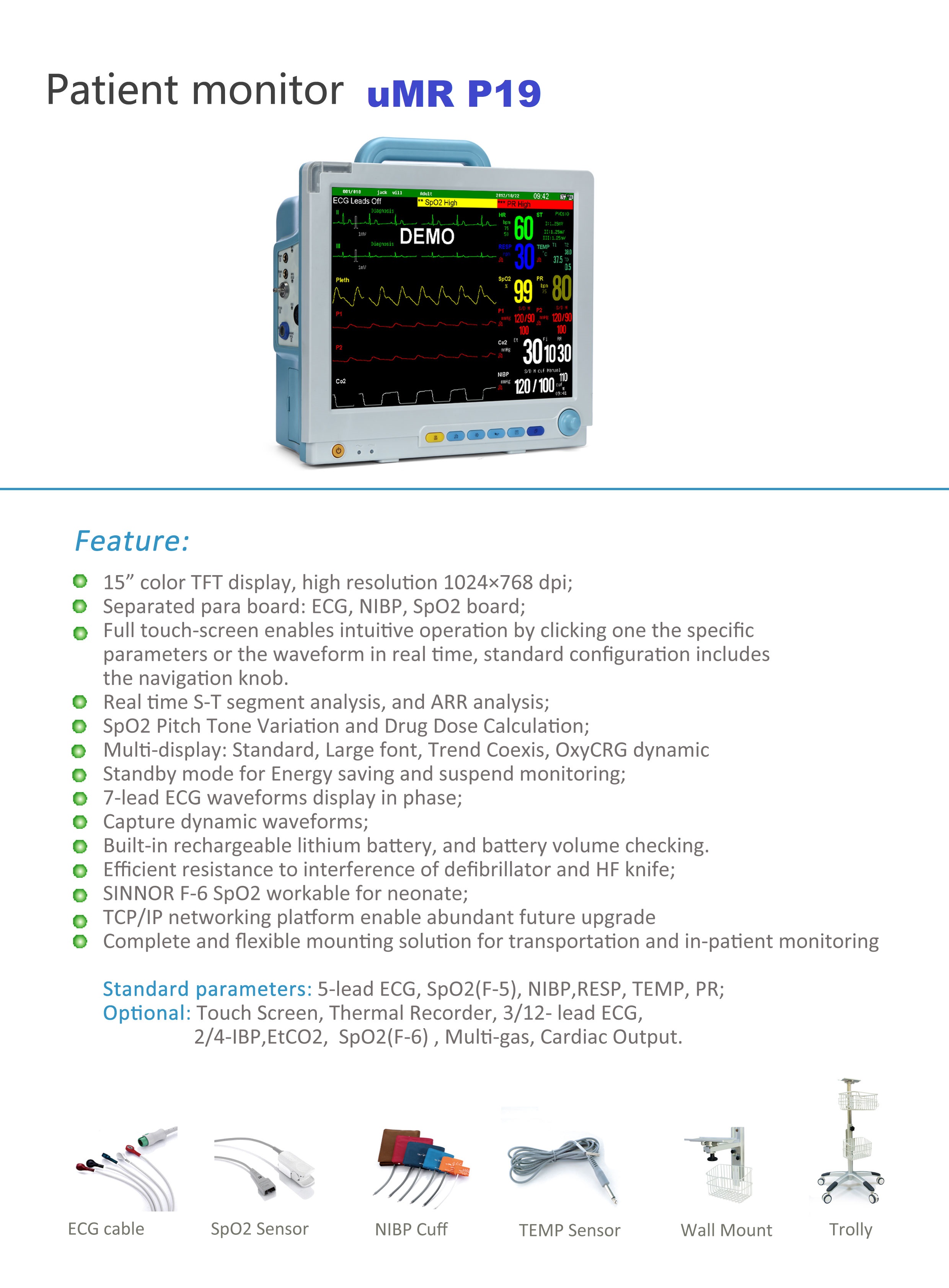 bedside monitoring cost