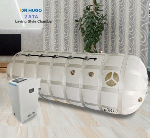 uDR L3 2ATA Soft Body Lying Style Hyperbaric Oxygen Chamber for Single Person with 15L Oxygen Concentrator uMR O8