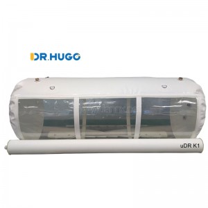 uDR K1 Transparent/Clear Single Lying Hyperbaric Oxygen Chamber with 1st Oxygen Concentrator uMR O3