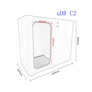 Wide Body Square Cabin Style Hyperbaric Oxygen Chamber (For 1-2 Person) uDR C2