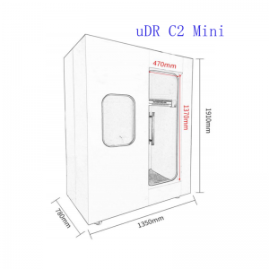 Narrow Body Square Cabin Style Hyperbaric Oxygen Chamber (For 1-2 Person) uDR C2 Mini