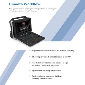 Laptop 5d color doppler ultrasound scanner uDult P5plus